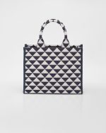Small Prada Symbole Embroidered Fabric Handbag - Image 6